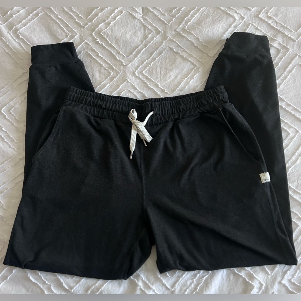 VUORI Performance Jogger Super Soft Black Heather Sz Small Lounge GUC